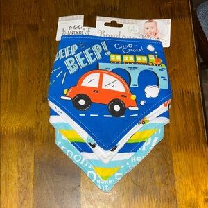 Luvable Friends Bandana Bibs - Blue, Red, Green